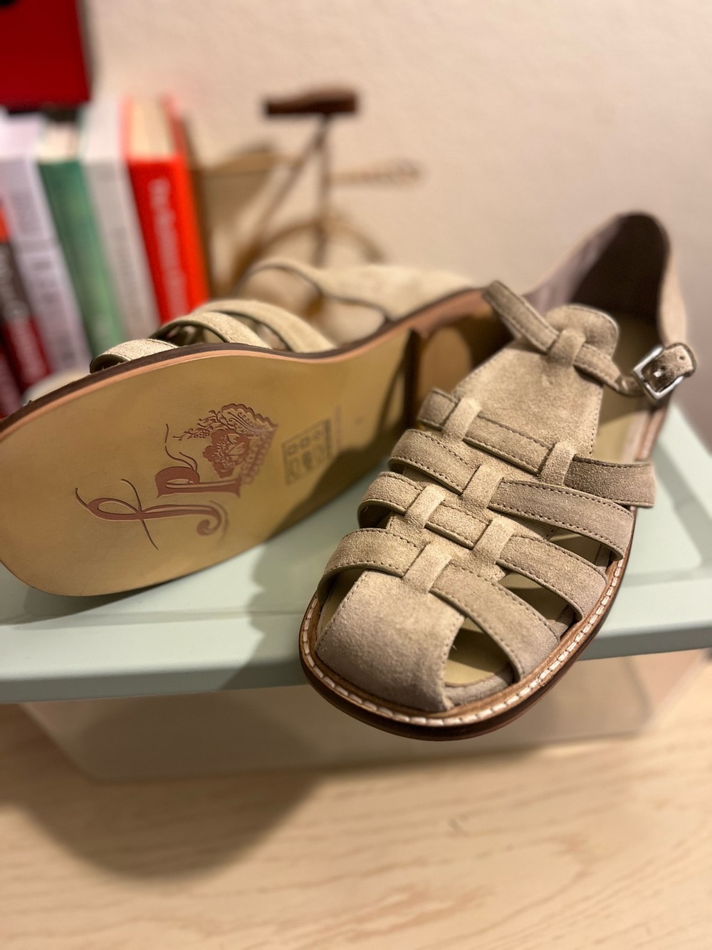 Free People Light Gray Suede Woven Fisherman Sandals - Picture 5 of 5